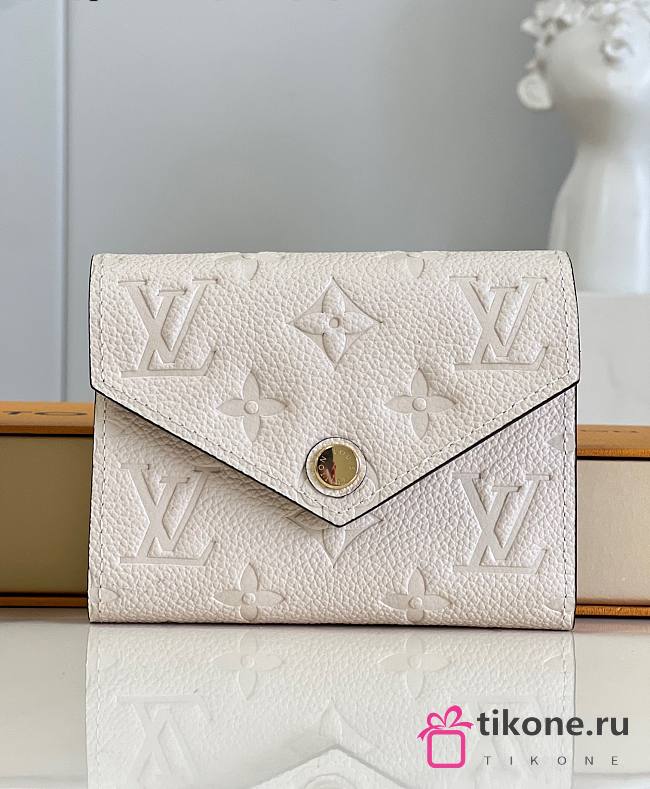 LV Victorine Wallet Monogram Empreinte Leather Cream M82344 - 12x9.5x2.5cm - 1