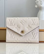 LV Victorine Wallet Monogram Empreinte Leather Cream M82344 - 12x9.5x2.5cm - 1