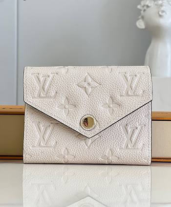 LV Victorine Wallet Monogram Empreinte Leather Cream M82344 - 12x9.5x2.5cm