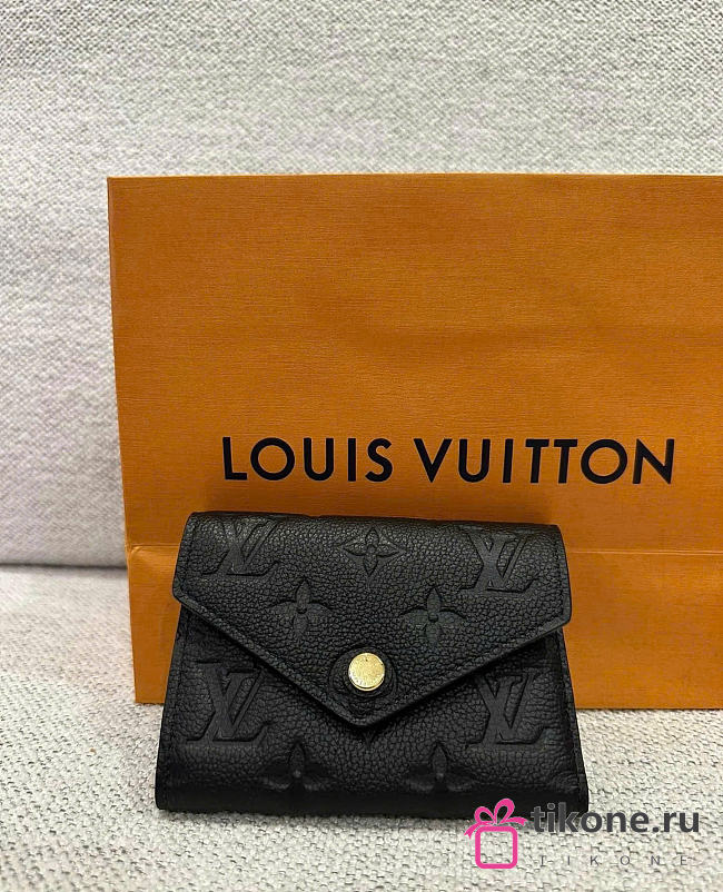 LV Victorine Wallet Monogram Empreinte Leather Black M64060 - 12x9.5x2.5cm - 1