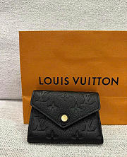 LV Victorine Wallet Monogram Empreinte Leather Black M64060 - 12x9.5x2.5cm - 1