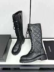 Chanel Boots In Black Leather - 3