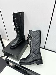 Chanel Boots In Black Leather - 5