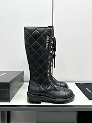 Chanel Boots In Black Leather - 1