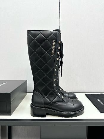 Chanel Boots In Black Leather