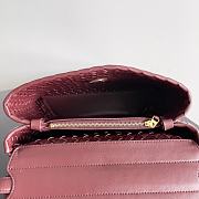 Bottega Veneta Patti Top Handle Bag Burgundy - 26x19x11cm - 5