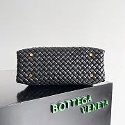 Bottega Veneta Patti Top Handle Bag Black - 26x19x11cm - 4