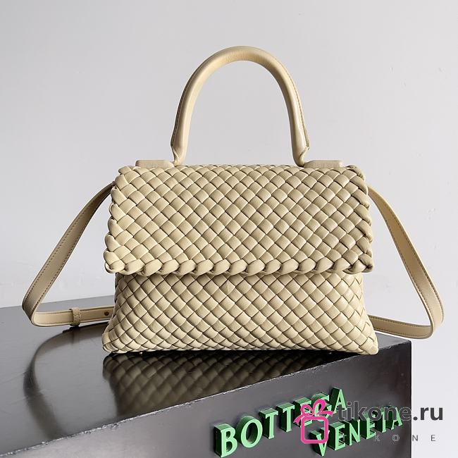 Bottega Veneta Patti Top Handle Bag Beige - 26x19x11cm - 1