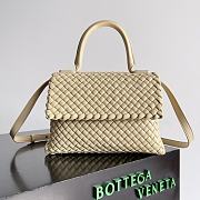 Bottega Veneta Patti Top Handle Bag Beige - 26x19x11cm - 1