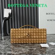 Bottega Veneta Andiamo Clutch Bag Leather And Suede In Acorn - 31x13x3cm - 1