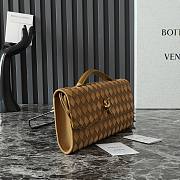 Bottega Veneta Andiamo Clutch Bag Leather And Suede In Acorn - 31x13x3cm - 5