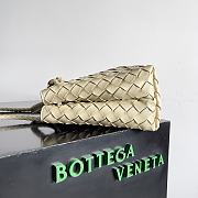 Bottega Veneta Small Andiamo Intrecciato Beige - 25x20x10cm - 4