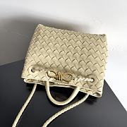 Bottega Veneta Small Andiamo Intrecciato Beige - 25x20x10cm - 2