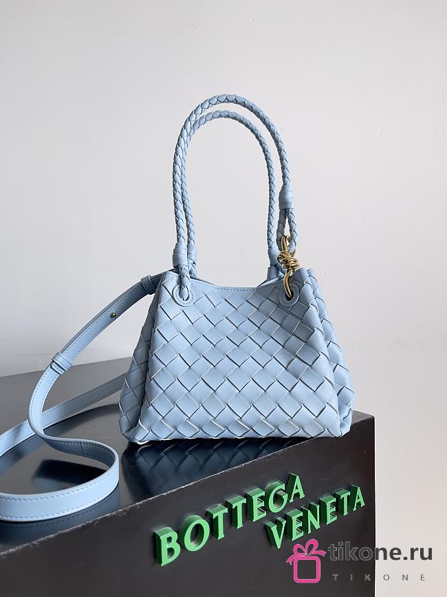 Bottega Veneta Small Parachute Blue Bag - 21x17x16.5cm - 1