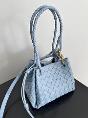 Bottega Veneta Small Parachute Blue Bag - 21x17x16.5cm - 2