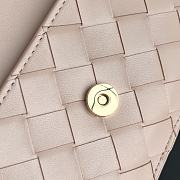 Bottega Veneta Andiamo Zippered Card Case Pink - 14x8.5x2cm - 6