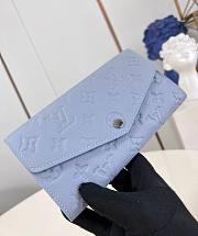 LV Sarah Wallet In Blue Leather M17779 - 10.5x2x19cm - 5