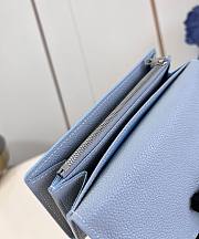 LV Sarah Wallet In Blue Leather M17779 - 10.5x2x19cm - 3