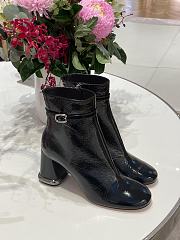 Roger Vivier Viv Podium Booties In Patent Leather Black 8.5cm - 1