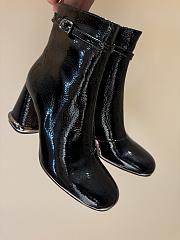 Roger Vivier Viv Podium Booties In Patent Leather Black 8.5cm - 5