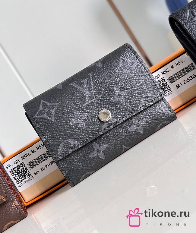 LV Victor Wallet Monogram Eclipse Canvas M12598 - 9x2.5x11.5cm - 1