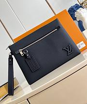 Takeoff Pouch LV Aerogram Pouches Navy Blue M11486 - 22x5x30cm - 1