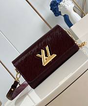 LV Twist West Varnished Epi Leather Burgundy M24603 - 23.5x12x7cm - 1