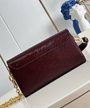 LV Twist West Varnished Epi Leather Burgundy M24603 - 23.5x12x7cm - 5