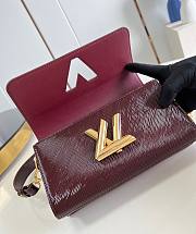 LV Twist West Varnished Epi Leather Burgundy M24603 - 23.5x12x7cm - 6