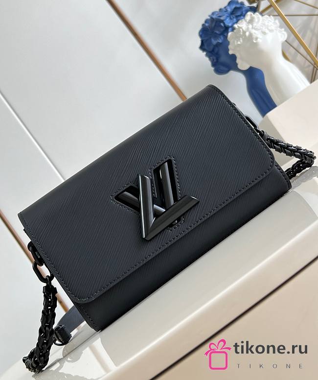 LV Twist West Matte Epi grained Leather Black M25336 - 23.5x12x7cm - 1