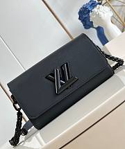 LV Twist West Matte Epi grained Leather Black M25336 - 23.5x12x7cm - 5