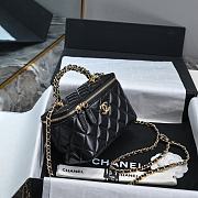 Chanel Clutch With Strap Shiny Lambskin & Gold Metal Black - 19x9.5x8cm - 3