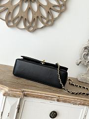 Chanel Diana Small Black Lambskin - 22x14x7cm - 6