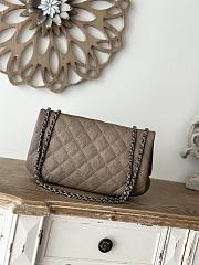 Chanel Elastic Flap Bag Quilted Glazed Caviar - 30×18×4cm - 6