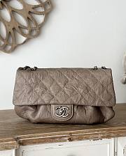 Chanel Elastic Flap Bag Quilted Glazed Caviar - 30×18×4cm - 1