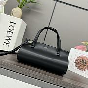 Loewe Small Clasp bag In Silk Calfskin Black - 25x13x15cm - 6