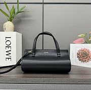 Loewe Small Clasp bag In Silk Calfskin Black - 25x13x15cm - 4