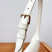 Celine Shoulder Bag Terence In Patent Calfskin White - 20.5x11.5x4cm - 6