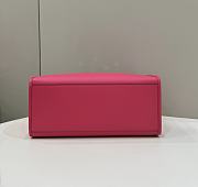 Fendi Sunshine Medium Hot Pink Calf Leather Bag - 35x31x17cm - 6