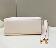 Fendi Sunshine Medium White Calf Leather Bag - 35x31x17cm - 6