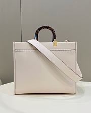 Fendi Sunshine Medium White Calf Leather Bag - 35x31x17cm - 2