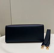 Fendi Sunshine Medium All Black Calf Leather Bag - 35x31x17cm - 2