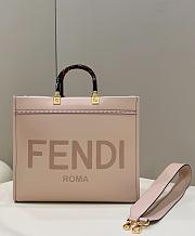 Fendi Sunshine Medium Pink Calf Leather Bag - 35x31x17cm - 1