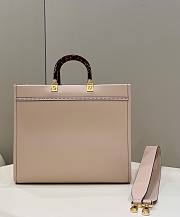 Fendi Sunshine Medium Pink Calf Leather Bag - 35x31x17cm - 4