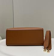 Fendi Sunshine Medium Brown Calf Leather Bag - 35x31x17cm - 6