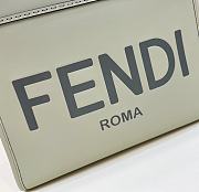 Fendi Sunshine Medium Green Calf Leather Bag - 35x31x17cm - 4