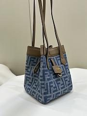 Fendi Origami Mini Light Blue FF Denim - 18.5x15x15cm - 3