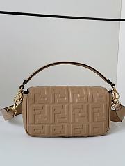 Fendi Baguette Beige Nappa Leather Bag - 27x15x6cm - 4