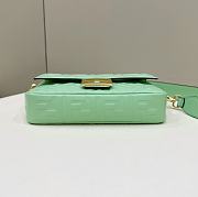 Fendi Baguette Green Nappa Leather Bag - 27x15x6cm - 6