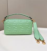 Fendi Baguette Green Nappa Leather Bag - 27x15x6cm - 2